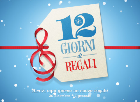 Tornano i 12 giorni di regali iTunes, si parte dal 26 dicembre 2012