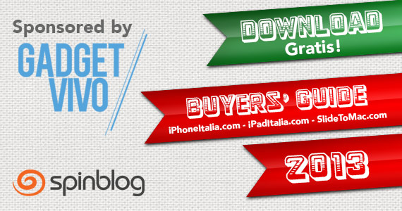 Spinblog presenta la Buyers’ Guide 2013, guida completa alle app, i giochi e gli accessori per i tuoi iPad, iPhone e Mac!