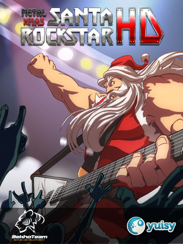 Scatena Babbo Natale in Santa Rockstar