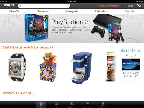 Amazon aggiorna la sua applicazione ufficiale rendendola finalmente compatibile con iPad