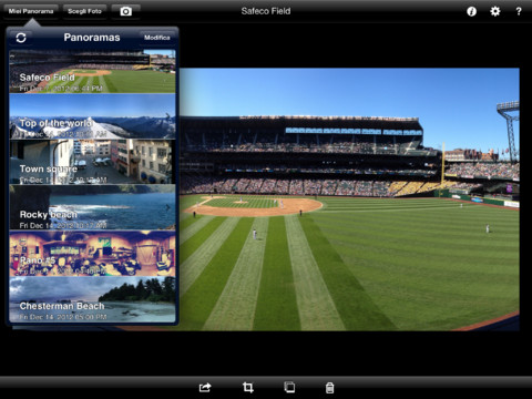 Realizza foto panoramiche su iPad con AutoStitch Panorama