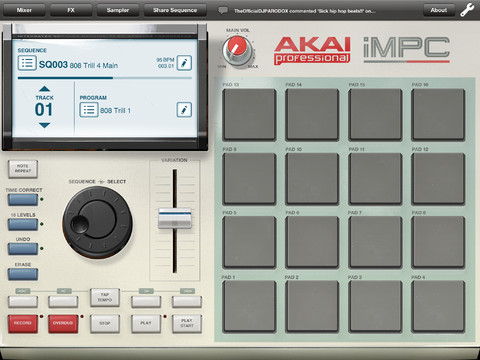 iMPC: un centro di produzione musicale sul nostro iPad