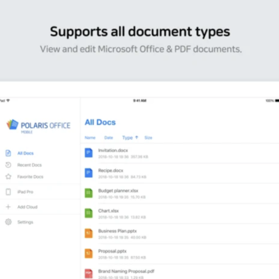 Polaris Office: un’app per gestire documenti Office