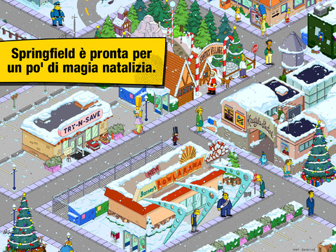 Disponibile un nuovo aggiornamento natalizio per “I Simpson: Springfield” e “The Sims Gratis”