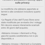 Nuovi termini e condizioni su iTunes Store