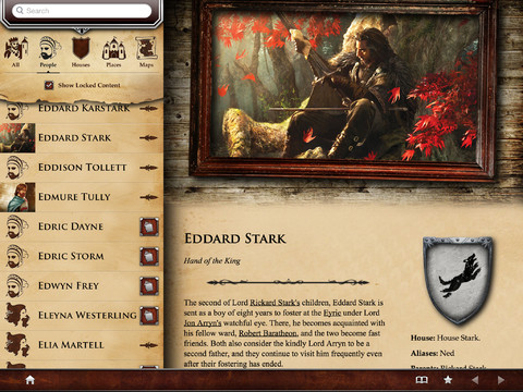 A World of Ice and Fire, l’app compagna de Il Trono di Spade sbarca su App Store