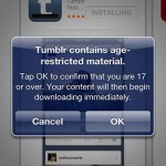 Tumblr si protegge da Apple con un messaggio di avviso per gli utenti