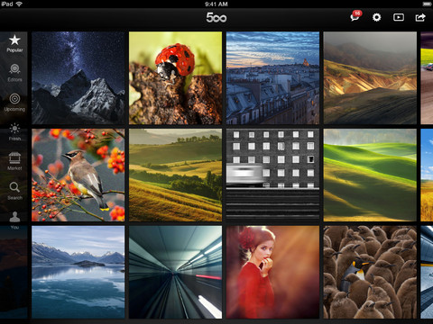 500px per iOS torna su App Store con la possibilità di segnalare immagini