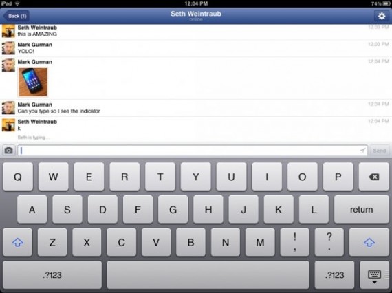 Facebook pronta a rilasciare Messenger per iPad