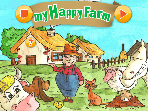 MyHappyFarm: un libro interattivo per bambini ambientato in una fattoria