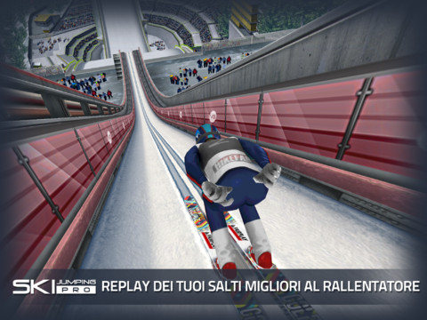 Il salto con gli sci su iPad con Ski Jumping Pro