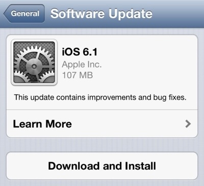 iOS 6.1: il 22% degli utenti lo ha installato in meno di 48 ore