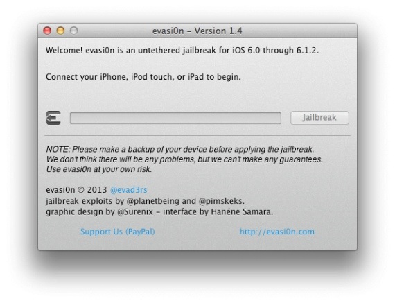Evasi0n aggiornato alla versione 1.5 velocizzando il riavvio dei dispositivi