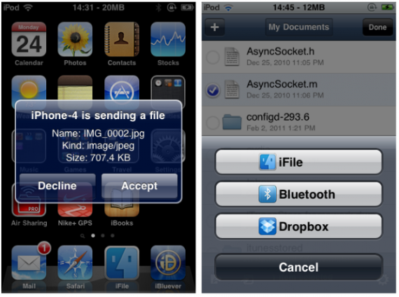 AirBlue Sharing si aggiorna e diventa compatibile con iOS 6: ecco come inviare e ricevere files in Bluetooth da iPad