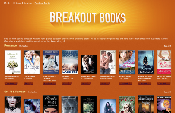 Apple lancia una nuova sezione dedicata agli scrittori indipendenti: “Breakout Books”