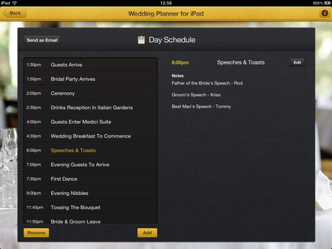 Wedding Planner for iPad 5