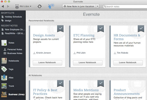 Arriva anche in Italia Evernote Business