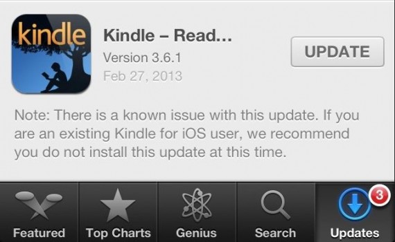 Non aggiornate Kindle per iOS: l’update cancella tutta la libreria!