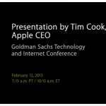 Conferenza Goldman Sachs sulla tecnologia: Apple trasmetterà il live webcast della presentazione di Cook