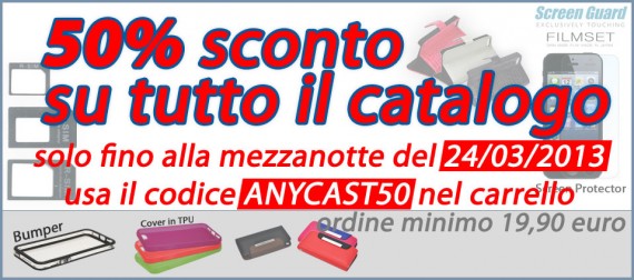 Sconti per gli accessori iPad di Anycast Solution