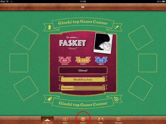 Game Center iPad pic0