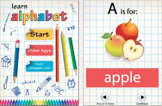 Learn Alphabet: i bambini imparano l’alfabeto inglese con l’iPad