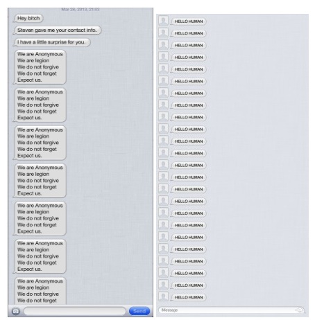 Anonymous sfrutta iMessage per attaccare alcuni sviluppatori iOS