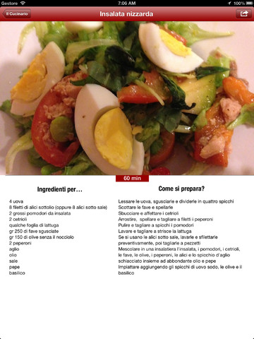 Il Cucinario: le ricette della cucina italiana sul nostro iPad