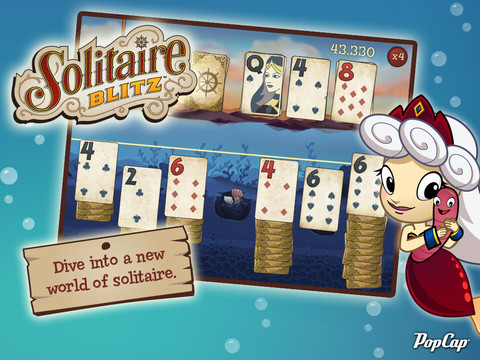 Alta velocità e ricchissimi tesori nel gioco Solitaire Blitz