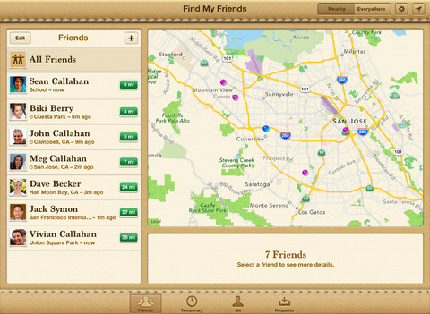Apple aggiorna l’applicazione “Trova i miei amici”
