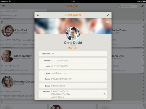 Contaqs - il gestore dei contatti iPad pic1