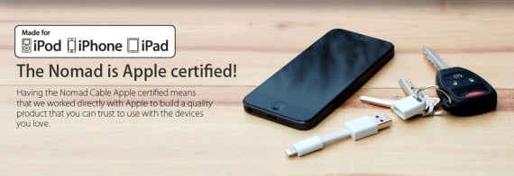 Il Nomad Cable di Keroproducts: un cortissimo cavo lightning per iPad