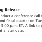 Apple annuncia che comunicherà i risultati finanziari il 23 aprile