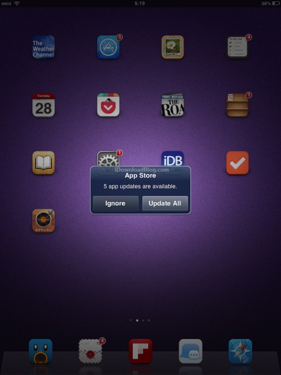 Su iPad compare un misterioso messaggio per aggiornare le app…