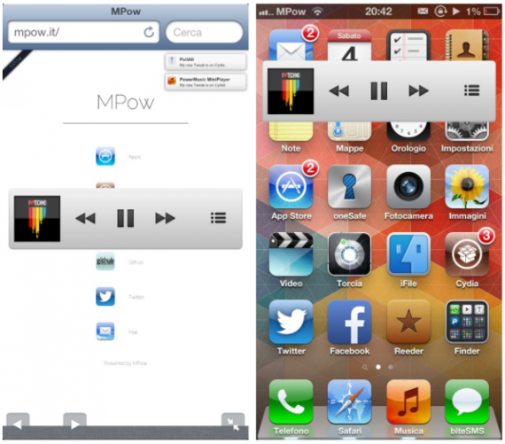 Come aggiungere il MiniPlayer di iTunes 11 all’iPad – Cydia