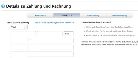 Apple Store si apre a PayPal