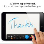 App Store: 50 miliardi di download e una iTunes Card da 10.000$ ad un fortunato cliente