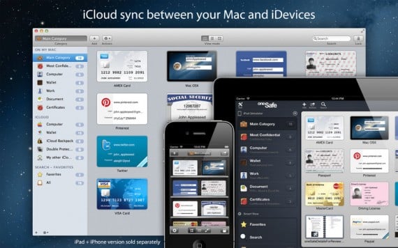 oneSafe: la nuova versione sincronizza i dati con il Mac