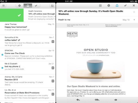 Mailbox, uno dei migliori client per gestire la posta, arriva su App Store in versione per iPad