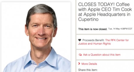 Si è conclusa l’asta per bere un caffè con Tim Cook: il vincitore pagherà 610.000$