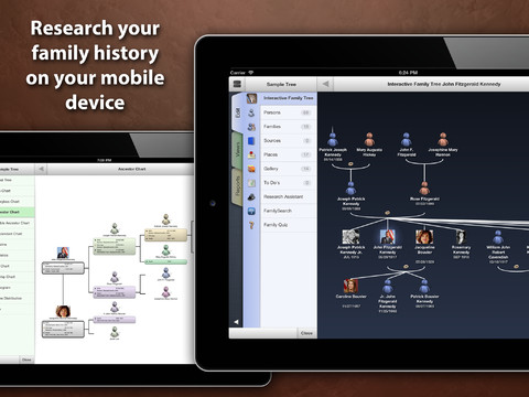 L’albero genealogico su iPad con MacFamilyTree 7