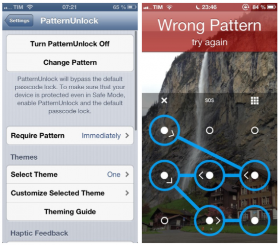 Proteggiamo il nostro iPad all’avvio con PatternUnlock – Cydia