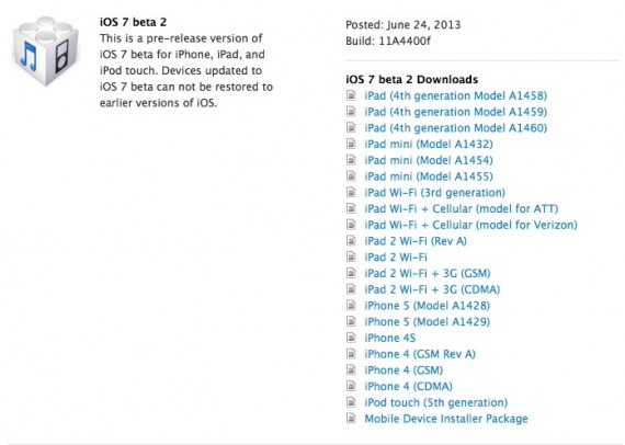 Disponibile iOS 7 beta 2 anche per iPad!