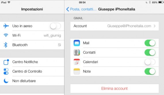 Con iOS 7 arriva la sincronizzazione diretta dei contatti Google
