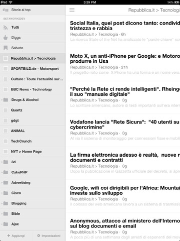 Digg si aggiorna ed introduce il nuovo lettore di feed RSS “Reader”