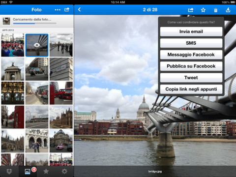 Disponibile su App Store un nuovo aggiornamento per Dropbox