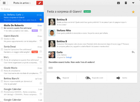 Gmail: disponibile un aggiornamento su App Store