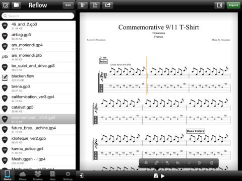 Un’app di notazione musicale con supporto iCloud: ecco Reflow