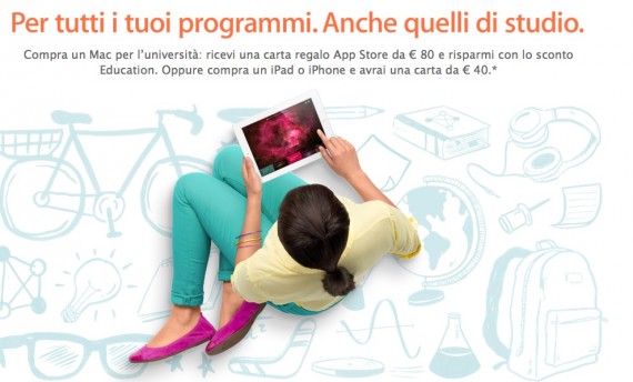Back to School: 40€ di iTunes Card in regalo se acquisti un iPad