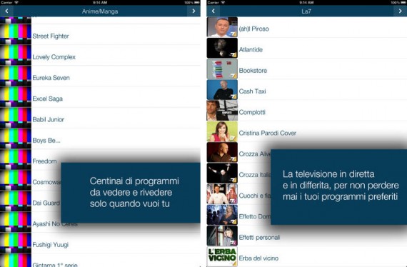 iTalian-TV iPad